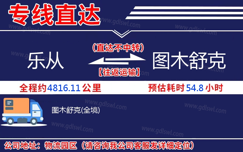樂(lè)從到圖木舒克物流公司